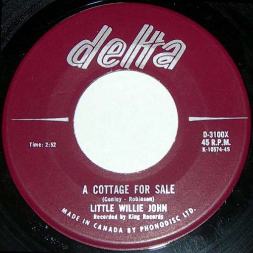 Little Willie John - A Cottage For Sale / I'm Shakin' (7", Single) (Very Good (VG))