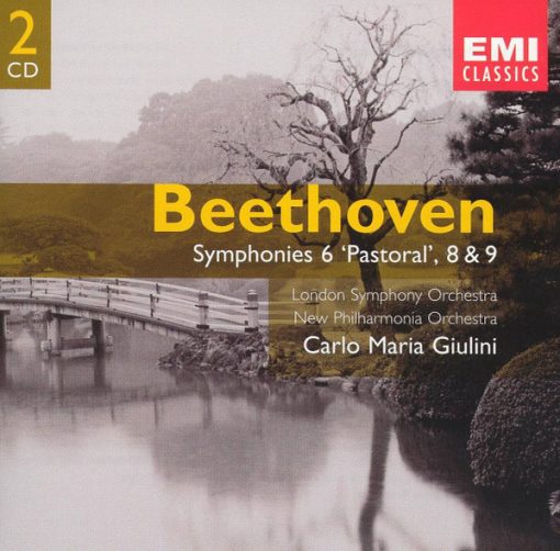 Ludwig van Beethoven, London Symphony Orchestra, New Philharmonia Orchestra, Carlo Maria Giulini - Symphonies 6 'Pastoral', 8 & 9 (2xCD, Comp, RM) (Near Mint (NM or M-))