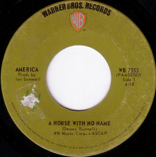 America (2) - A Horse With No Name (7", Single) (Near Mint (NM or M-))