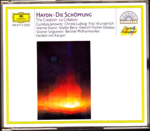 Joseph Haydn - Gundula Janowitz · Christa Ludwig · Fritz Wunderlich · Werner Krenn · Walter Berry · Dietrich Fischer-Dieskau · Wiener Singverein · Berliner Philharmoniker · Herbert von Karajan - Die Schöpfung = The Creation (2xCD, Album, RE) (Near Mint (NM or M-))