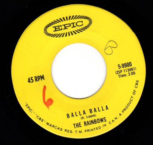 The Rainbows - Balla Balla (7", Single) (Near Mint (NM or M-))