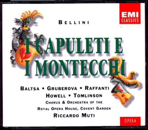 Vincenzo Bellini - Agnes Baltsa •  Edita Gruberova •  Dano Raffanti •  Gwynne Howell •  John Tomlinson (2) •  Chorus Of The Royal Opera House, Covent Garden & Orchestra Of The Royal Opera House, Covent Garden •  Riccardo Muti - I Capuleti E I Montecchi (2xCD, Album, RE) (Near Mint (NM or M-))