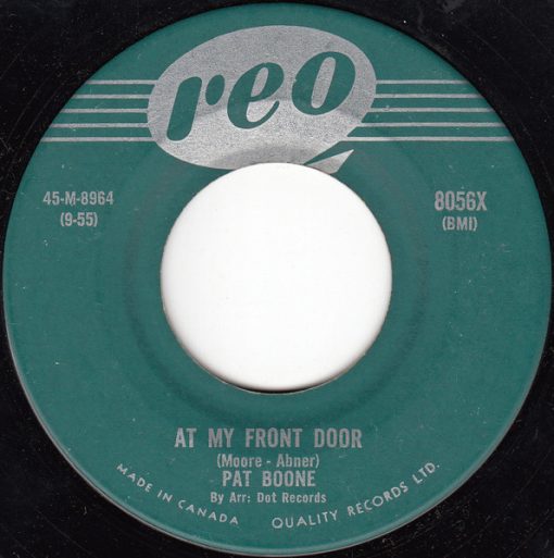 Pat Boone - At My Front Door (7", Single) (Near Mint (NM or M-))