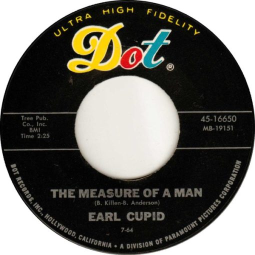 Earl Cupid - The Measure Of A Man (7", Single) (Very Good Plus (VG+))