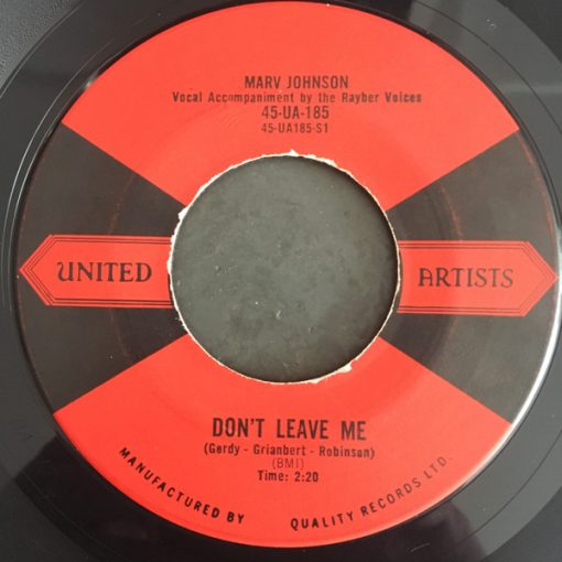 Marv Johnson - Don't Leave Me (7", Single) (Near Mint (NM or M-))