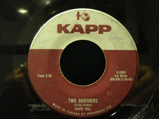 David Hill (4) - Two Brothers  (7", Single) (Near Mint (NM or M-))