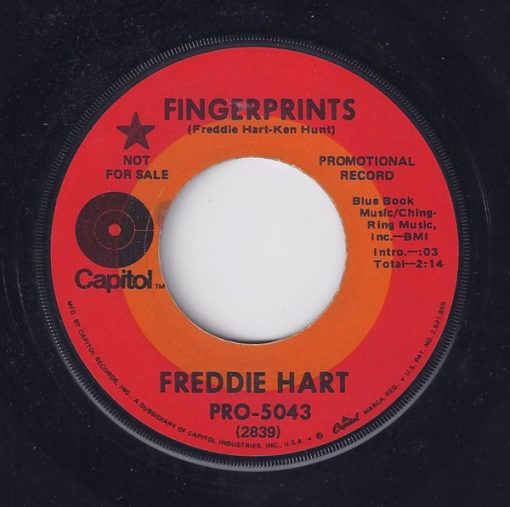 Freddie Hart - Fingerprints (7", Promo) (Very Good (VG))