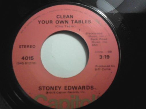 Stoney Edwards - Clean Your Own Tables / Do You Know The Man (7", Single) (Very Good Plus (VG+))