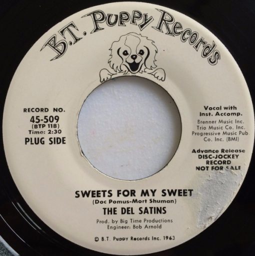 The Del-Satins - Sweets For My Sweet / A Girl Named Arlene (7", Promo) (Very Good (VG))