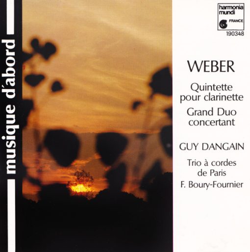 Carl Maria von Weber, Guy Dangain, Trio À Cordes De Paris - Quintette Pour Clarinette - Grand Duo Concertant (CD, Album) (Near Mint (NM or M-))