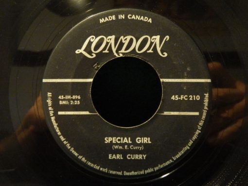 Earl Curry - Special Girl (7", Single) (Very Good Plus (VG+))