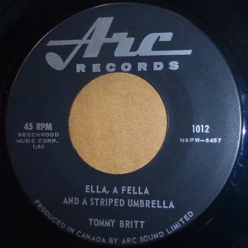 Tommy Britt - Ella, A Fella And A Striped Umbrella / Two Blocks Down, Turn To The Right (7") (Near Mint (NM or M-))