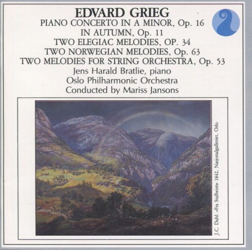 Edvard Grieg, Jens Harald Bratlie, Oslo Filharmoniske Orkester, Mariss Jansons - Piano Concerto In A Minor, Op. 16 / In Autumn, Op. 11 / Two Elegiac Melodies, Op. 34 / Two Norwegian Melodies, Op. 63 / Two Melodies For String Orchestra, Op. 53 (CD, Comp) (Near Mint (NM or M-))