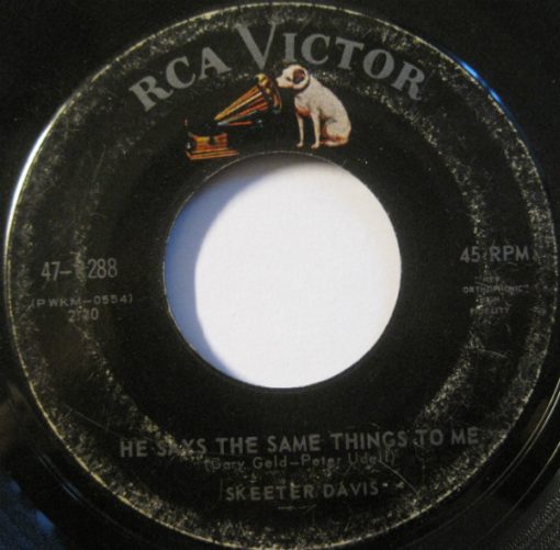 Skeeter Davis - He Says The Same Things To Me (7") (Very Good (VG))