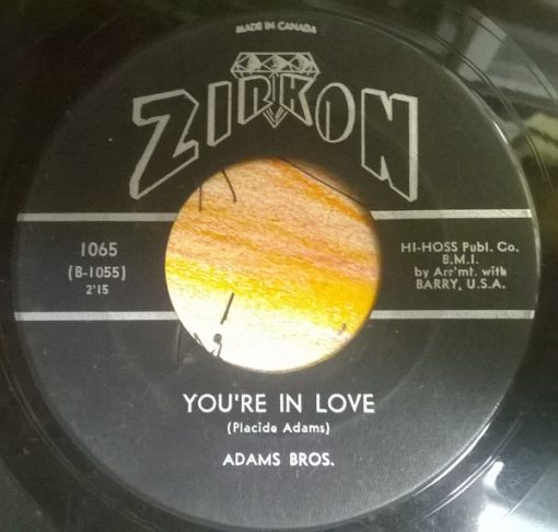 Adams Bros. - You're In Love (7", Single) (Very Good Plus (VG+))