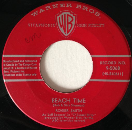 Roger Smith (11) - Beach Time (7") (Very Good Plus (VG+))