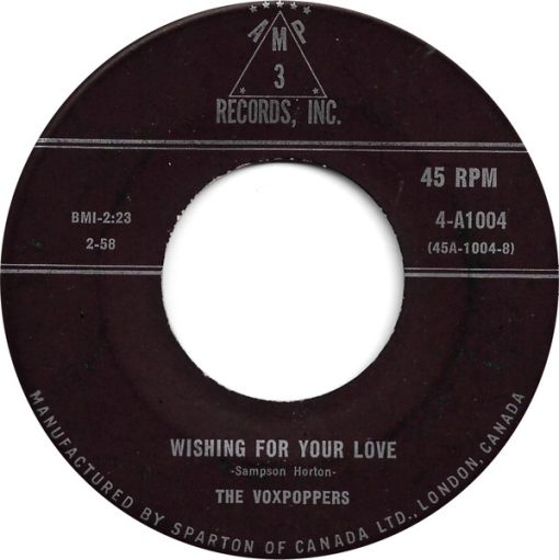 The Voxpoppers - Wishing For Your Love (7") (Very Good (VG))