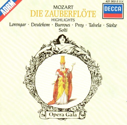 Wolfgang Amadeus Mozart, Pilar Lorengar . Cristina Deutekom, Stuart Burrows, Hermann Prey, Martti Talvela, Gerhard Stolze, Georg Solti - Die Zauberflöte - Highlights (CD) (Near Mint (NM or M-))