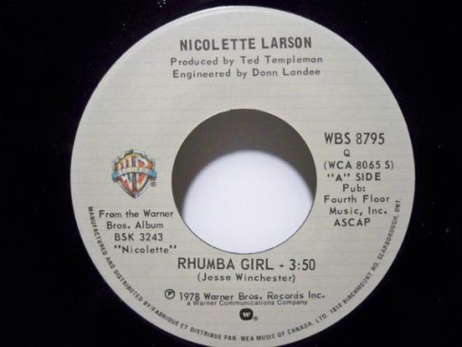 Nicolette Larson - Rhumba Girl (7", Single) (Near Mint (NM or M-))