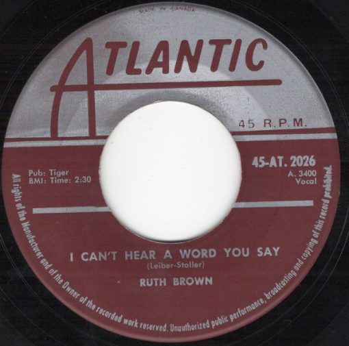 Ruth Brown - I Can't Hear A Word You Say / Jack O'Diamonds (7", Single) (Near Mint (NM or M-))