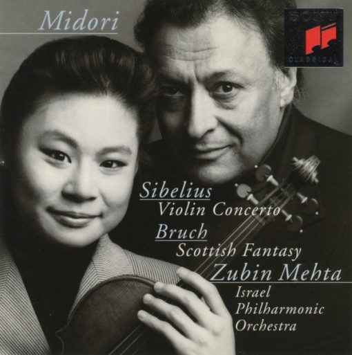 Midori Goto, Zubin Mehta, Israel Philharmonic Orchestra - Jean Sibelius / Max Bruch - Volin Concerto / Scottish Fantasy (CD, Album) (Near Mint (NM or M-))