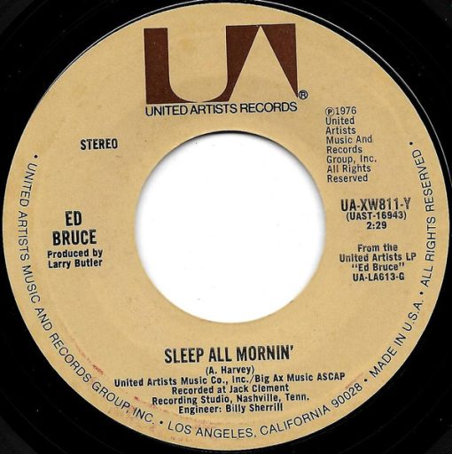 Ed Bruce - Sleep All Mornin' (7") (Very Good Plus (VG+))