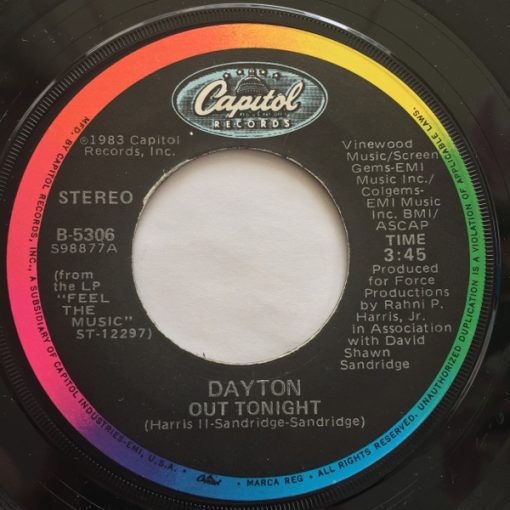 Dayton - Out Tonight / Fast Lane (7", Single) (Near Mint (NM or M-))