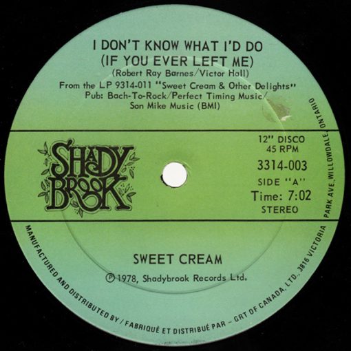 Sweet Cream - I Don't Know What I'd Do (If You Ever Left Me) (12") (Mint (M))