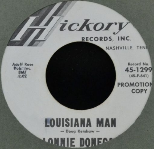 Lonnie Donegan - Louisiana Man / Lovey Told Me Goodbye (7", Promo) (Very Good (VG))