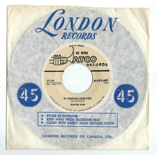 Eddie "Guitar Slim" Jones - If I Should Lose You / It Hurts To Love Someone  (7", Single) (Near Mint (NM or M-))