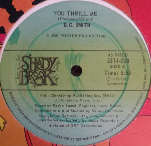 OC Smith - You Thrill Me / Everything's Changed (12") (Mint (M))