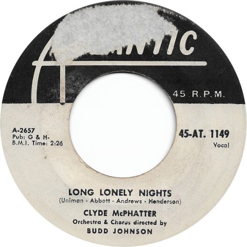 Clyde McPhatter - Long Lonely Nights / Heartaches (7", Single) (Near Mint (NM or M-))