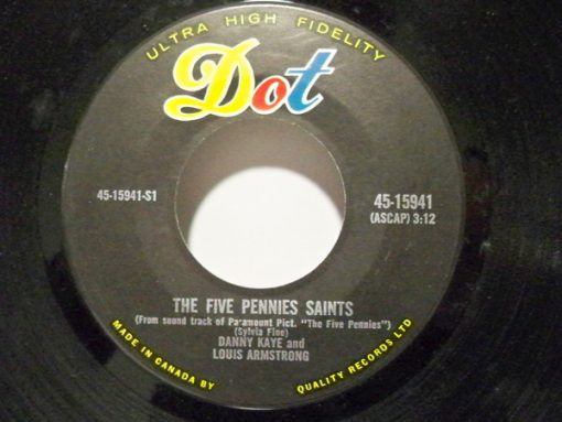 Louis Armstrong - The Five Pennies Saints / Just The Blues (7", Single) (Very Good (VG))