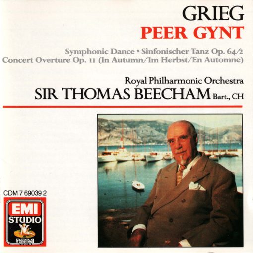 Edvard Grieg - Sir Thomas Beecham / Royal Philharmonic Orchestra / The Beecham Choral Society With Ilse Hollweg - Peer Gynt (CD, Comp, RM) (Near Mint (NM or M-))