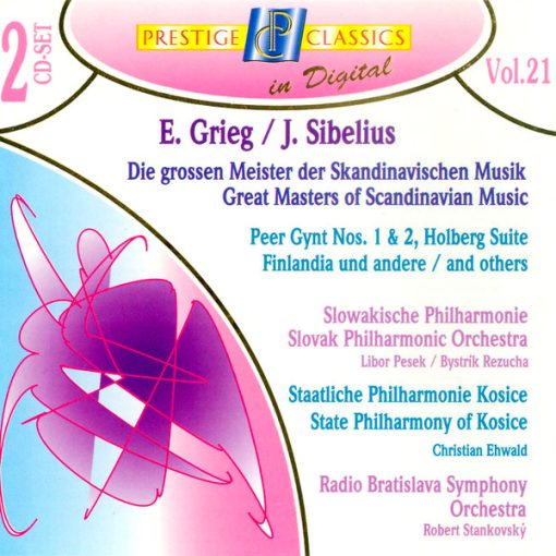 Edvard Grieg / Jean Sibelius - Die Grossen Meister Der Skandinavischen Musik / The Great Masters Of Scandinavian Music (Vol. 21) (2xCD, Comp) (Near Mint (NM or M-))