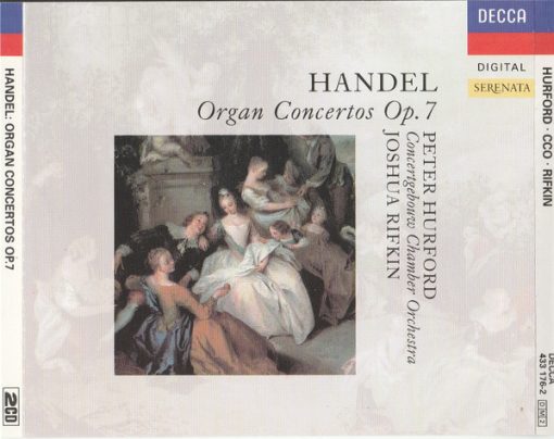 Georg Friedrich Händel, Concertgebouw Chamber Orchestra, Peter Hurford, Joshua Rifkin - Organ Concertos, Op. 7 (2xCD, Album) (Near Mint (NM or M-))