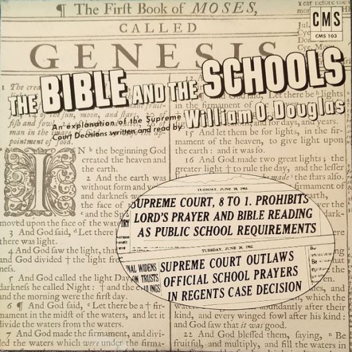 William O. Douglas - The Bible And The Schools (LP) (Mint (M))