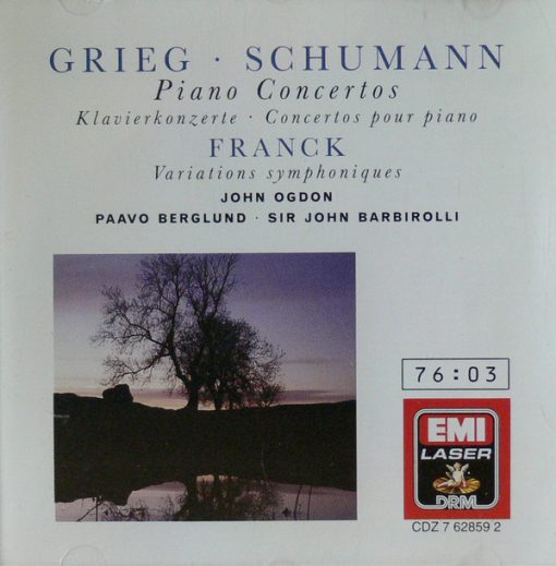 Edvard Grieg · Robert Schumann / César Franck, John Ogdon, New Philharmonia Orchestra, Philharmonia Orchestra, Paavo Berglund, Sir John Barbirolli - Piano Concertos / Variations Symphonique (CD, Comp, RM) (Near Mint (NM or M-))