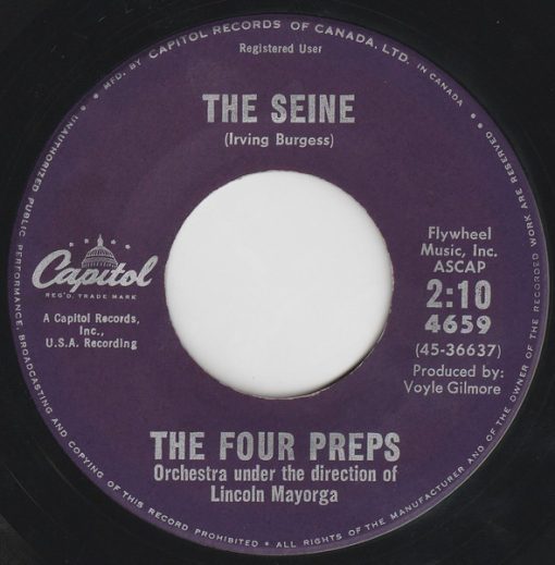 The Four Preps - The Seine / Once More Around The Block (7", Single) (Near Mint (NM or M-))