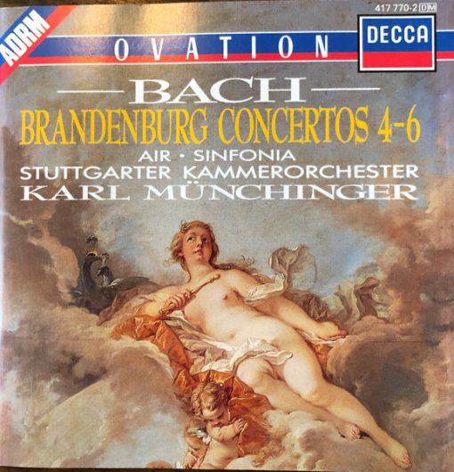 Johann Sebastian Bach, Stuttgarter Kammerorchester, Karl Münchinger - Brandenburg Concertos 4-6 (CD, Album, RM) (Near Mint (NM or M-))