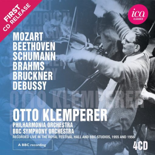 Wolfgang Amadeus Mozart, Ludwig van Beethoven, Robert Schumann, Johannes Brahms, Anton Bruckner, Claude Debussy, Otto Klemperer, Philharmonia Orchestra, BBC Symphony Orchestra - Mozart, Beethoven, Schumann, Brahms, Bruckner, Debussy (4xCD, Comp, Mono, RM) (Near Mint (NM or M-))