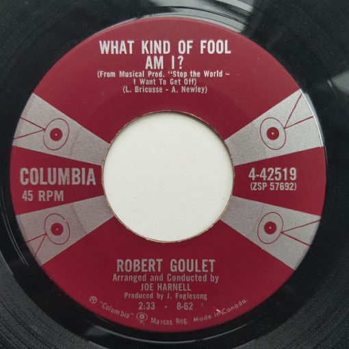 Robert Goulet - What Kind Of Fool Am I? (7", Single) (Very Good Plus (VG+))