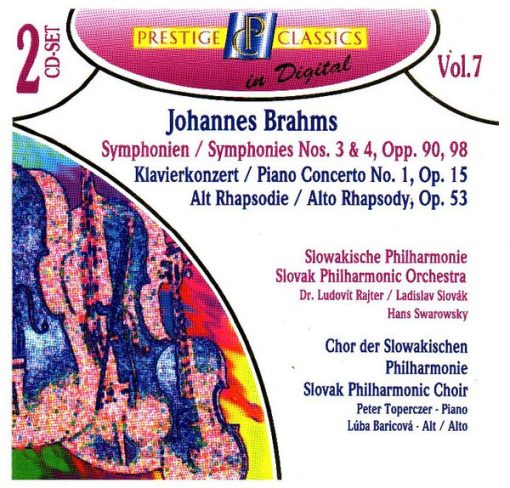 Johannes Brahms - Symphonies Nos. 3 & 4 / Piano Concerto No. 1 / Alto Rhapsody  (2xCD, Comp) (Near Mint (NM or M-))