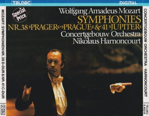 Wolfgang Amadeus Mozart - Concertgebouworkest, Nikolaus Harnoncourt - Symphonies Nr. 38 "Prager" / "Prague" & 41 "Jupiter" (2xCD, Album, Comp, RE) (Very Good Plus (VG+))