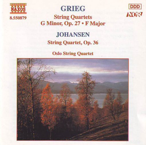 Edvard Grieg / David Monrad Johansen, Oslo String Quartet - String Quartets: G Minor, Op. 27 • F Major / String Quartet, Op. 36 (CD, Album) (Near Mint (NM or M-))