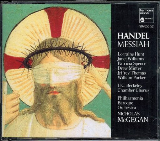 Georg Friedrich Händel - Lorraine Hunt, Janet Williams (3), Patricia Spence, Drew Minter, Jeffrey Thomas (2), William Parker (3), University Of California Berkeley Chamber Chorus, Philharmonia Baroque Orchestra, Nicholas McGegan - Messiah (3xCD, Album) (Near Mint (NM or M-))