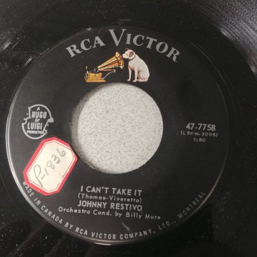 Johnny Restivo - I Can't Take It / That's Good - That's Bad (7", Single, Roc) (Very Good (VG))