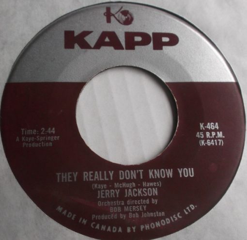 Jerry Jackson - They Really Don't Know You  (7", Single) (Near Mint (NM or M-))