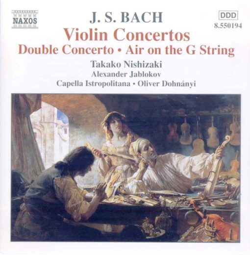 Johann Sebastian Bach - Takako Nishizaki · Alexander Jablokov · Capella Istropolitana · Oliver Dohnanyi - Violin Concertos A Minor · E Major · E Minor, Double Concerto In D Minor, Air On The G String (CD, RE) (Near Mint (NM or M-))