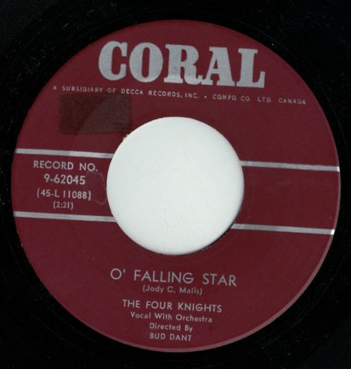 The Four Knights - O' Falling Star / Foolish Tears (7", Single) (Very Good Plus (VG+))